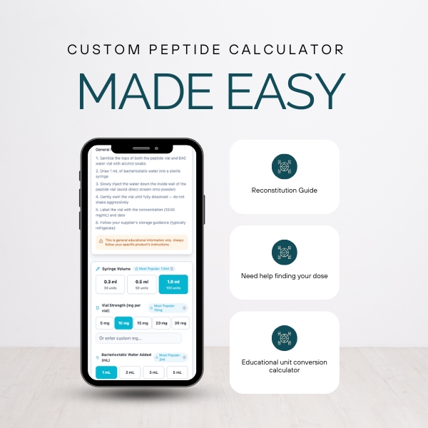 Custom peptide calculator